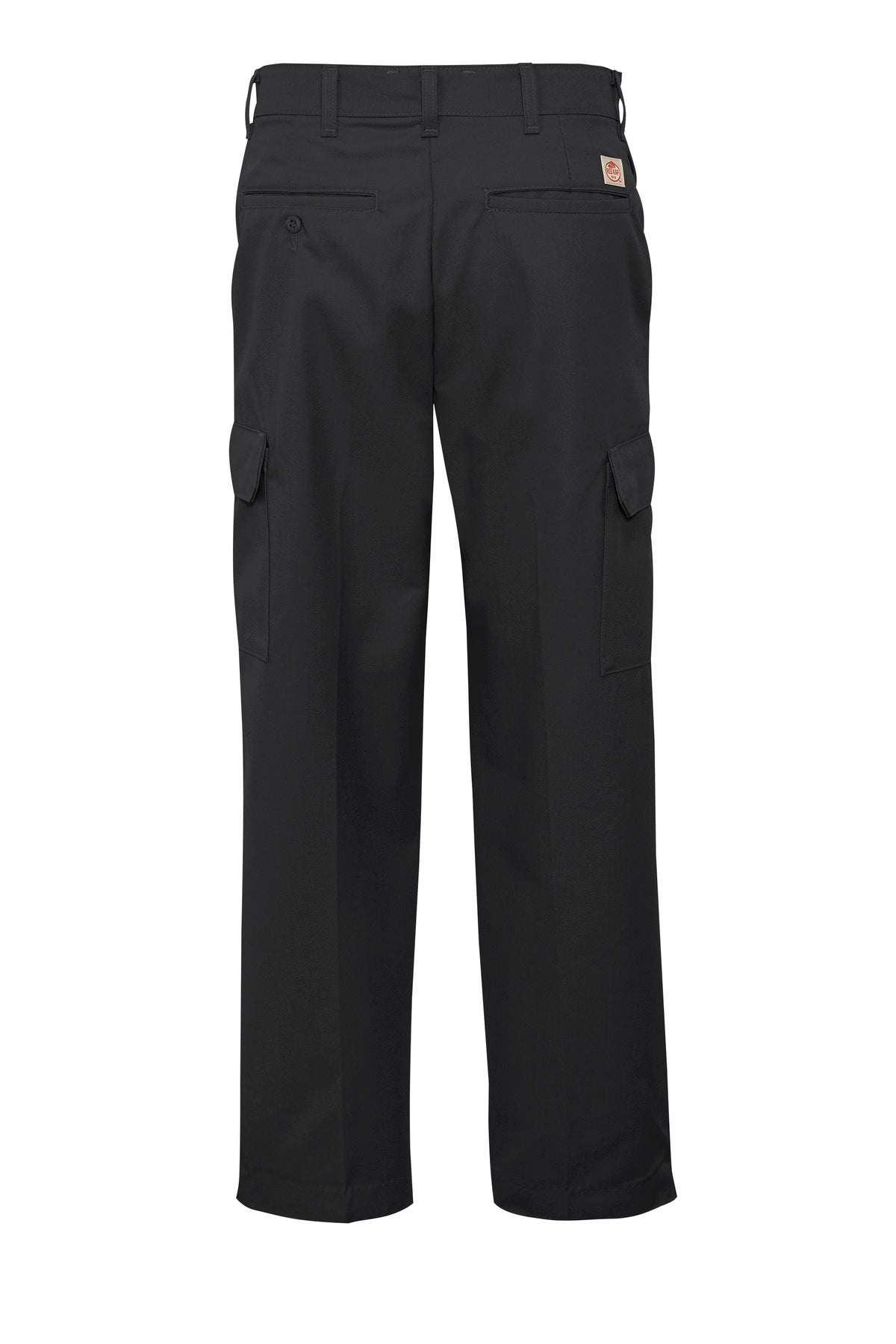 Rear View of Black Red Kap Industrial Cargo Pant. PT88