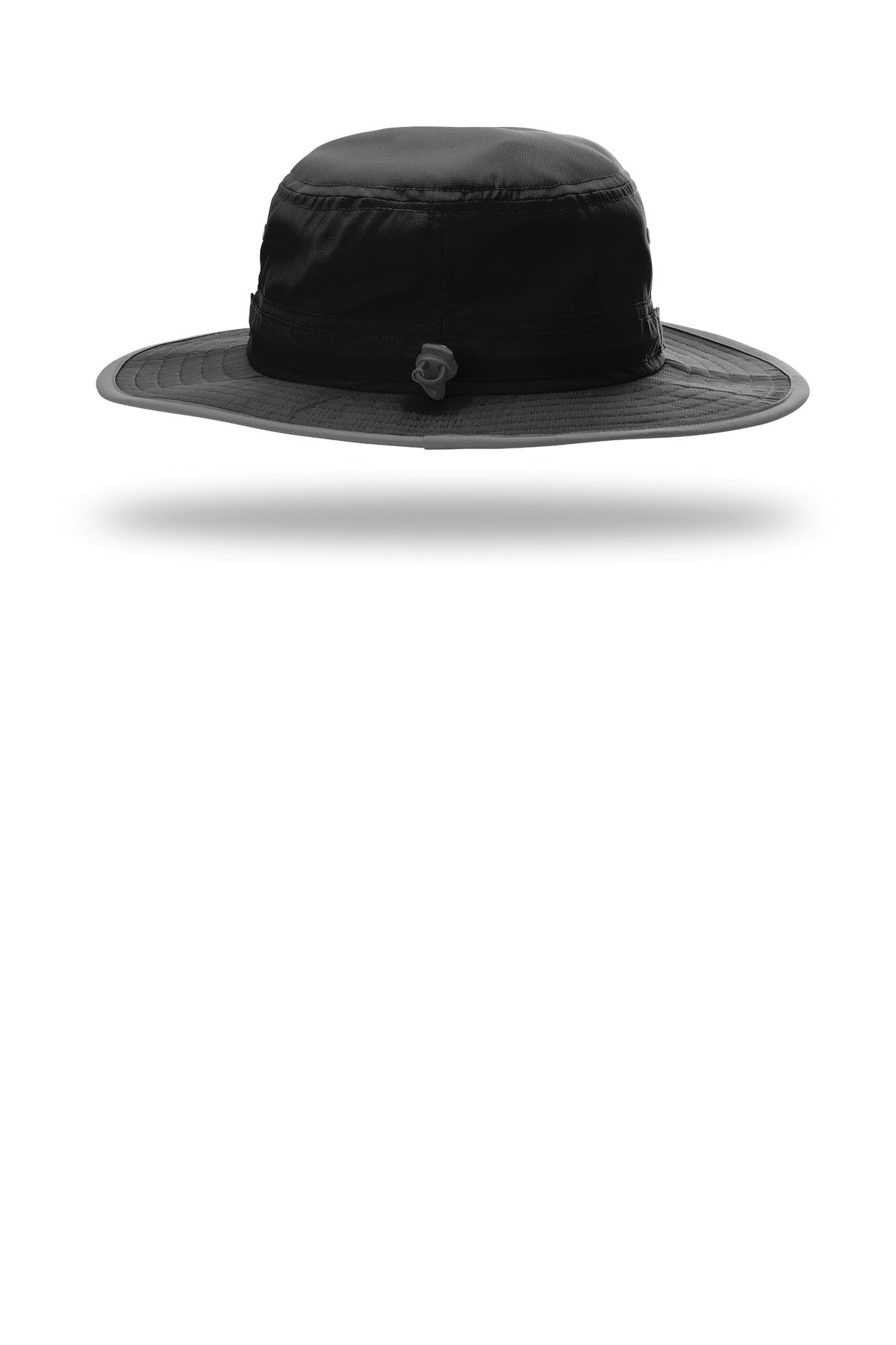 Rear View of Black Richardson Lite Wide Brim Hat 810