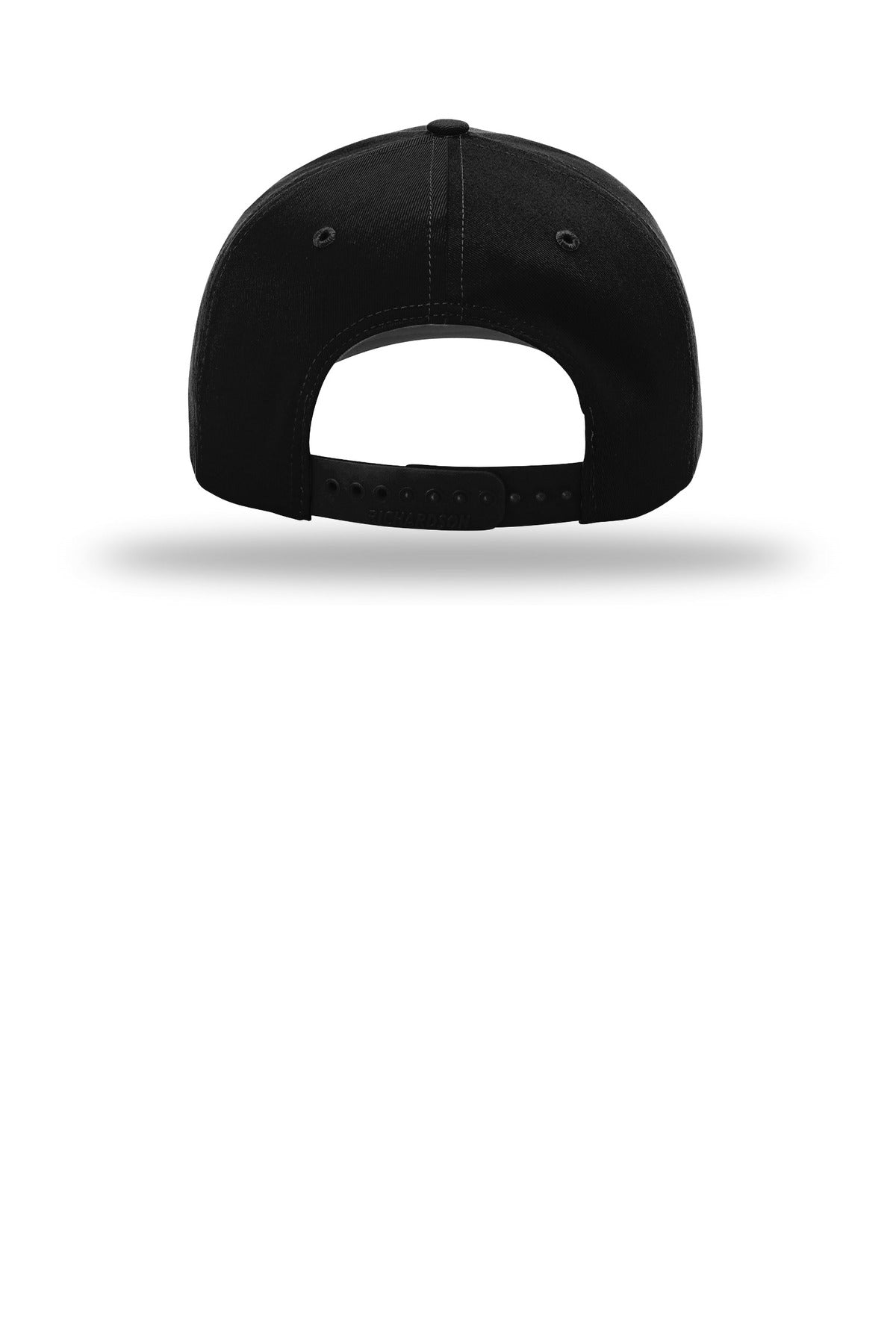 Rear View of Black Richardson Pro Twill Snapback 212