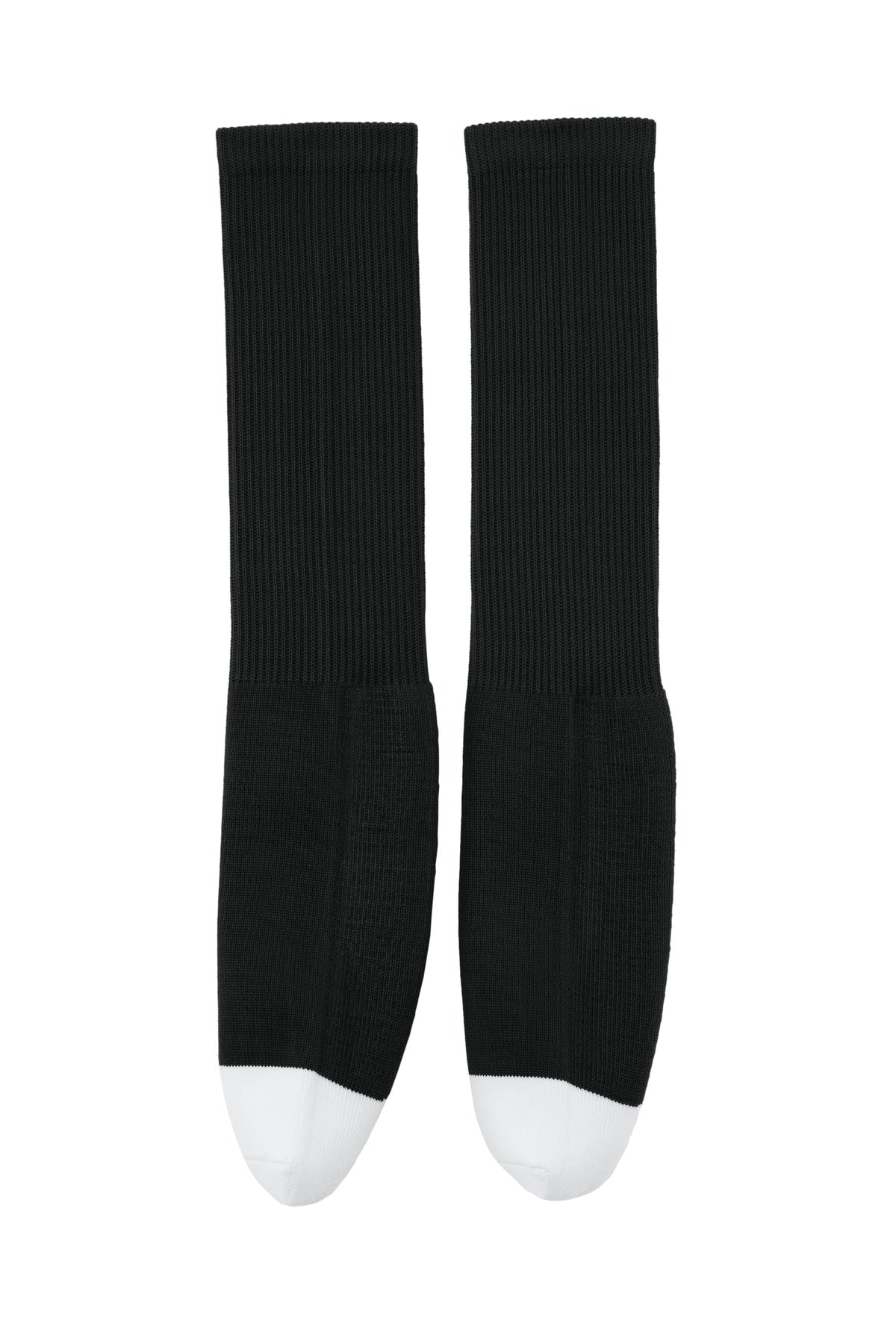Rear View of Black Sport-Tek All Sport OTC Socks STA05