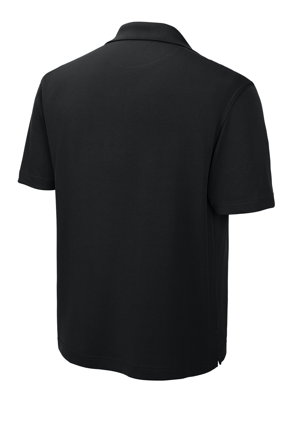 Rear View of Black Sport-Tek Dri-Mesh Polo. K469