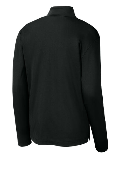Rear View of Black Sport-Tek Micropique Sport-Wick 1/4-Zip ST672