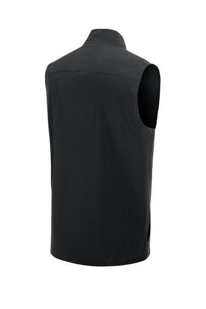 Rear View of Black Sport-Tek Repeat 1/4-Zip Vest ST487