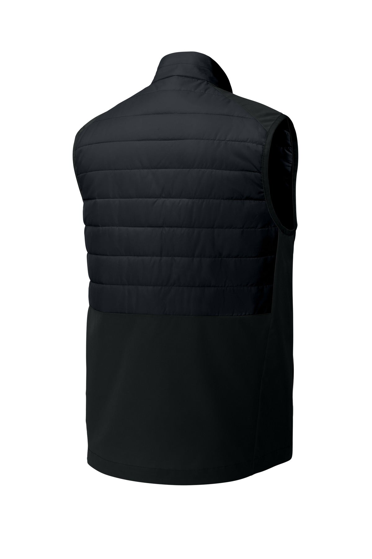 Rear View of Black Sport-Tek Teknical Hybrid Vest ST941