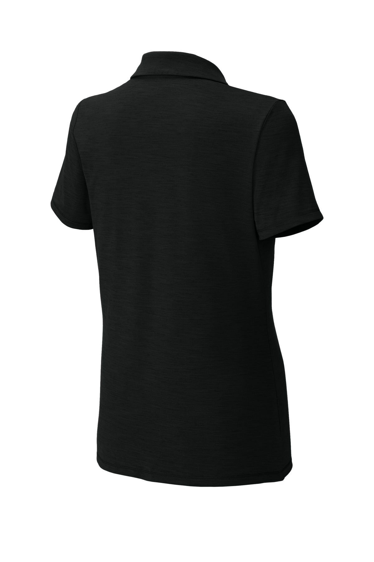 Rear View of Black Sport-Tek Women's Versa Polo LST490