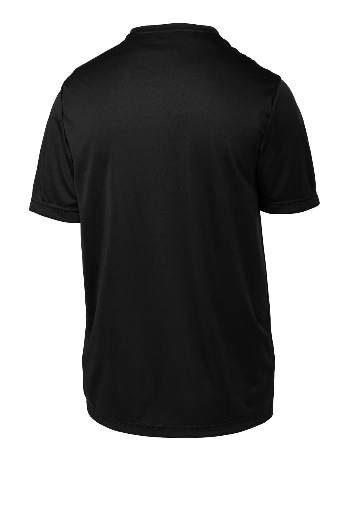 Rear View of Black Sport-Tek Youth PosiCharge Competitor Tee. YST350