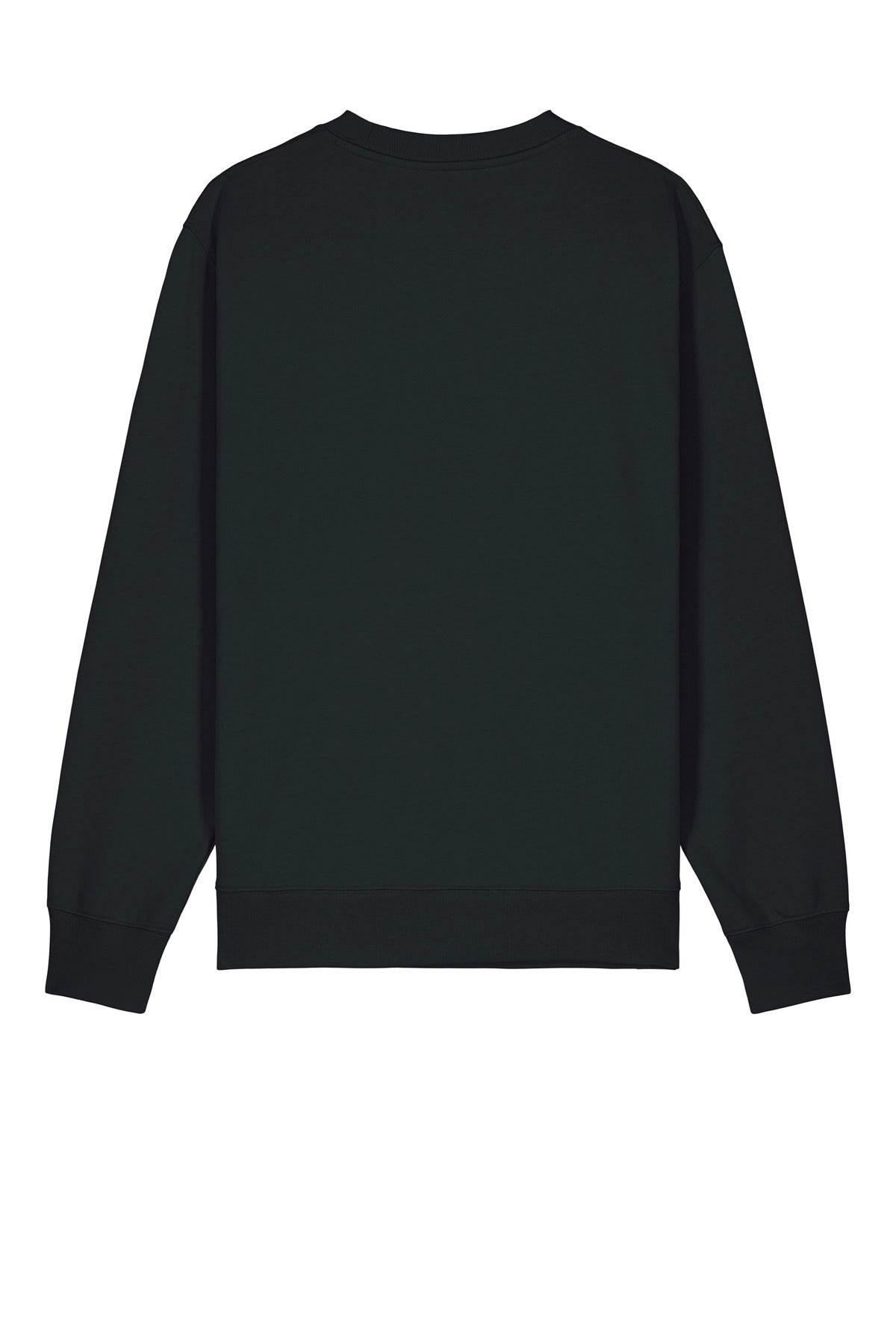 Rear View of Black Stanley/Stella Unisex Changer 2.0 Crewneck Sweatshirt SXU004