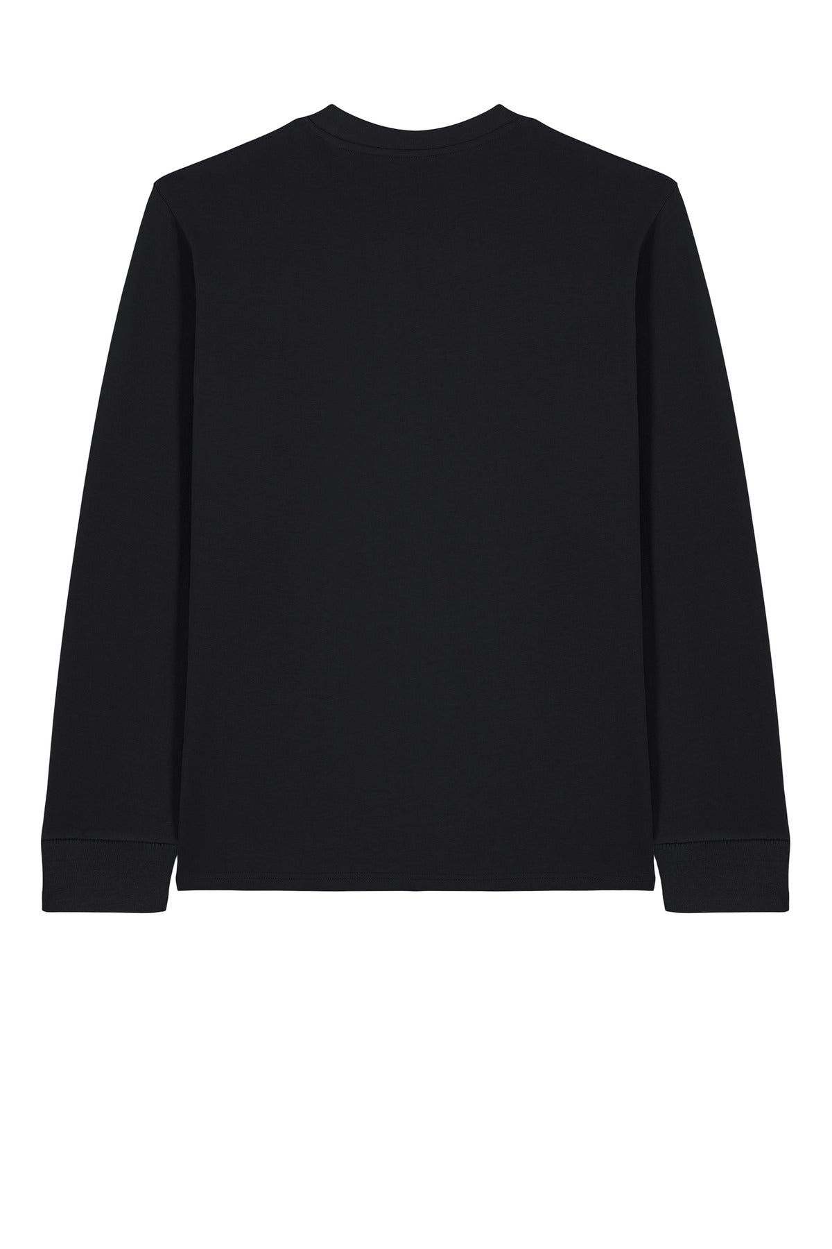 Rear View of Black Stanley/Stella Unisex Creator 2.0 Long Sleeve Tee SXU022