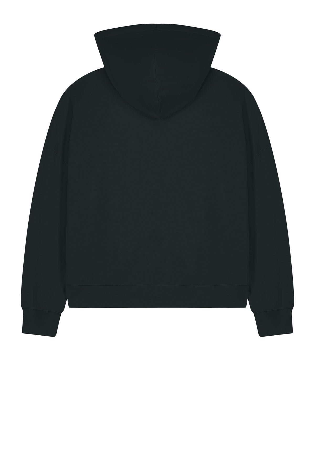 Rear View of Black Stanley/Stella Women's Stella Ida Full-Zip Hooded Sweatshirt SXW037