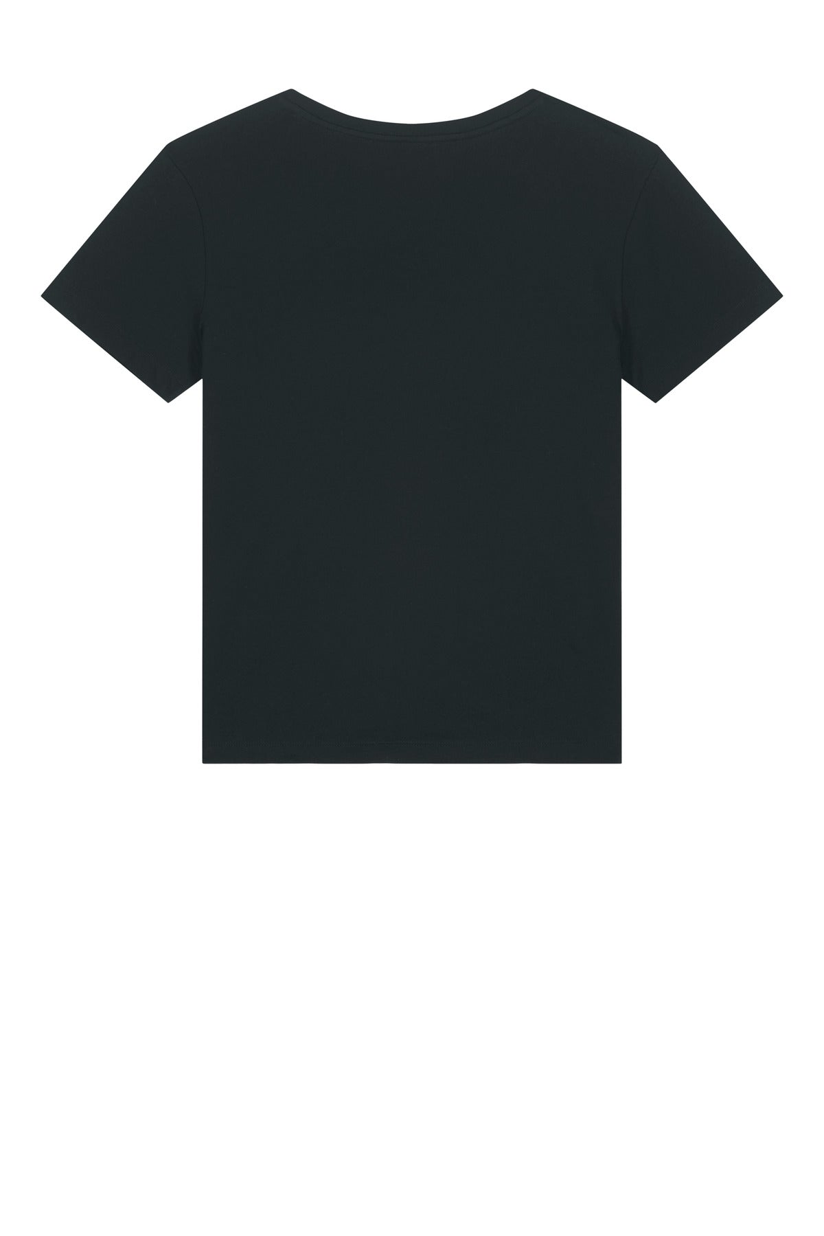 Rear View of Black Stanley/Stella Women's Stella Serena Scoop Neck Tee SXW008