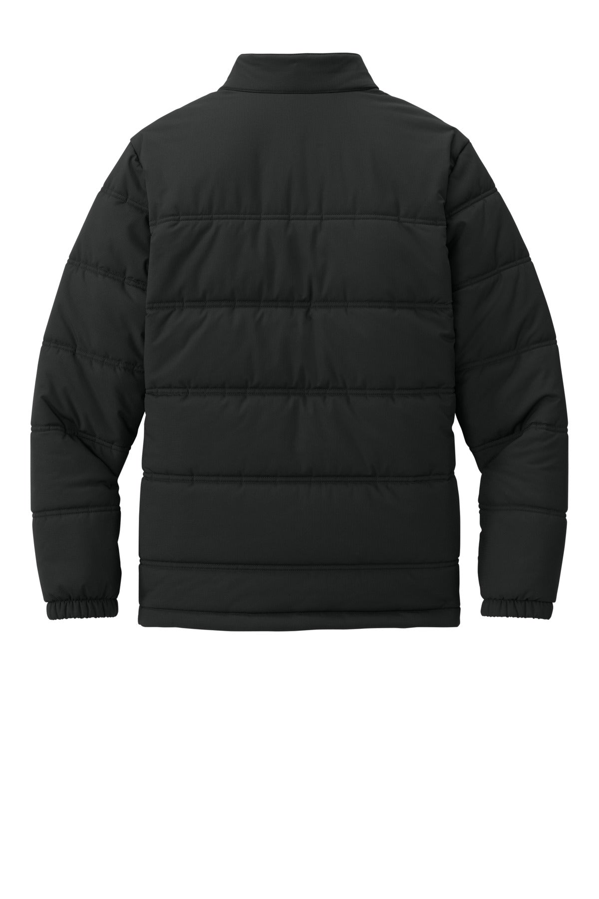 Rear View of Black TravisMathew Cold Bay Jacket TMA41480
