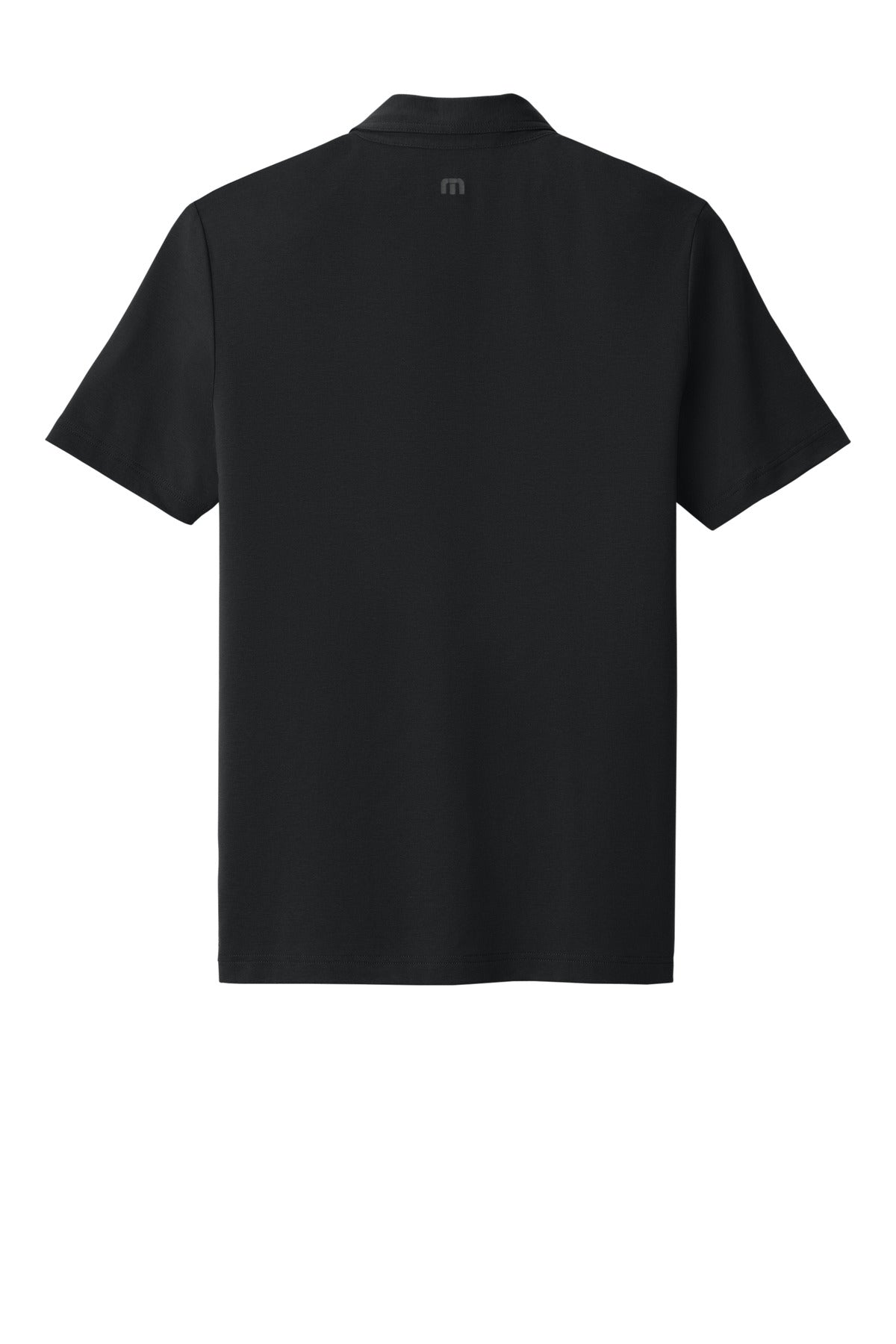 Rear View of Black TravisMathew Glenview Solid Polo TMA41461