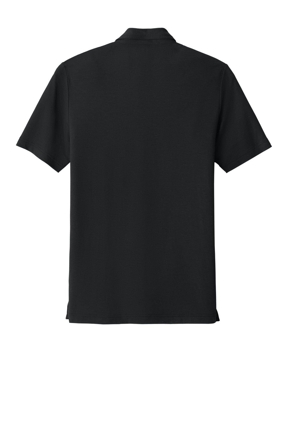 Rear View of Black TravisMathew Glenview Stripe Polo TMA41462