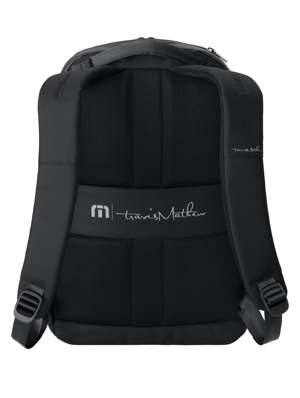 Rear View of Black TravisMathew Recess Backpack TMB109