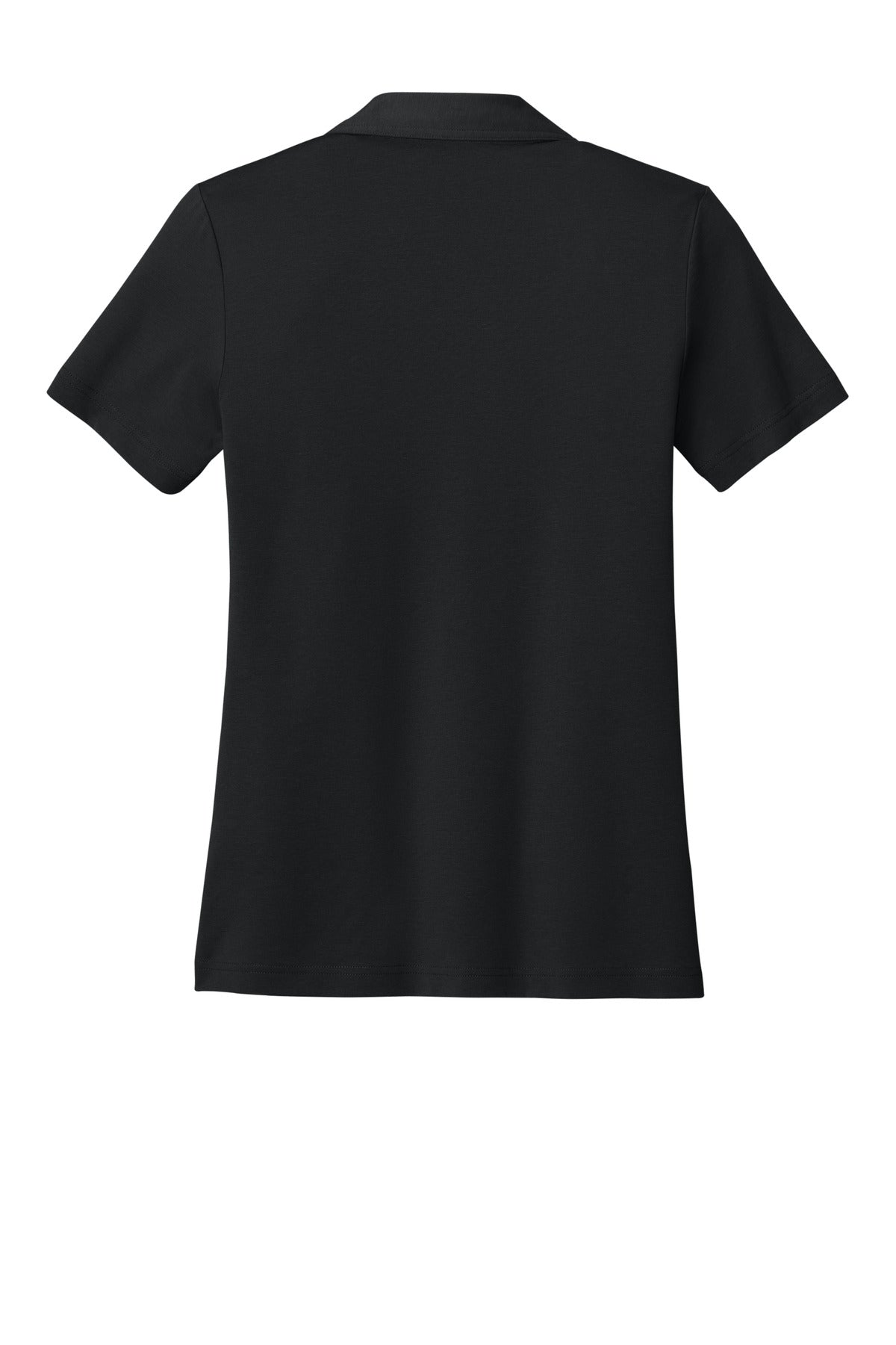 Rear View of Black TravisMathew Women's Glenview Solid Polo TM1LF071