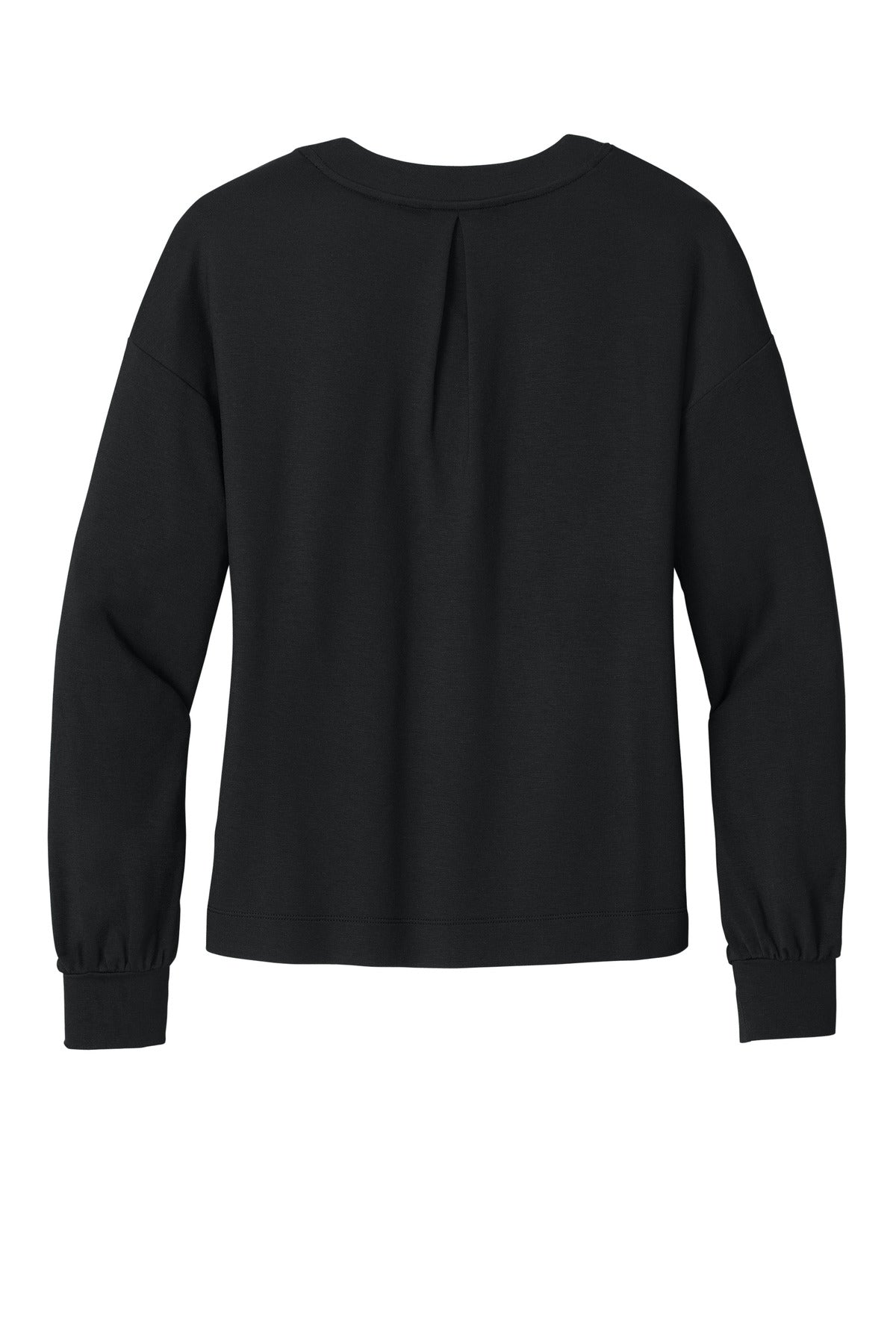 Rear View of Black TravisMathew Women's Long Weekend V-Neck TM1LD009