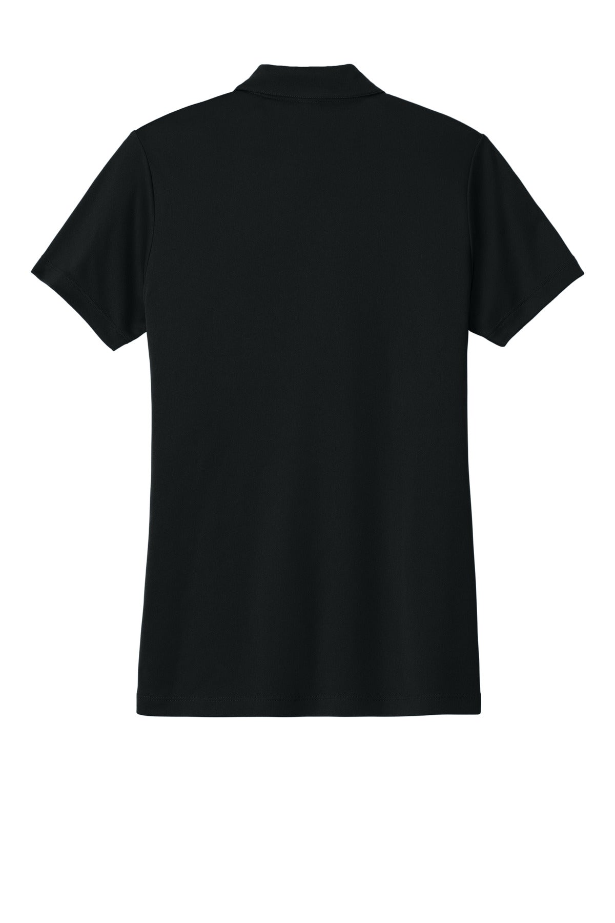 Rear View of Black/Gold Sport-Tek Women's Competitor United Polo LST104