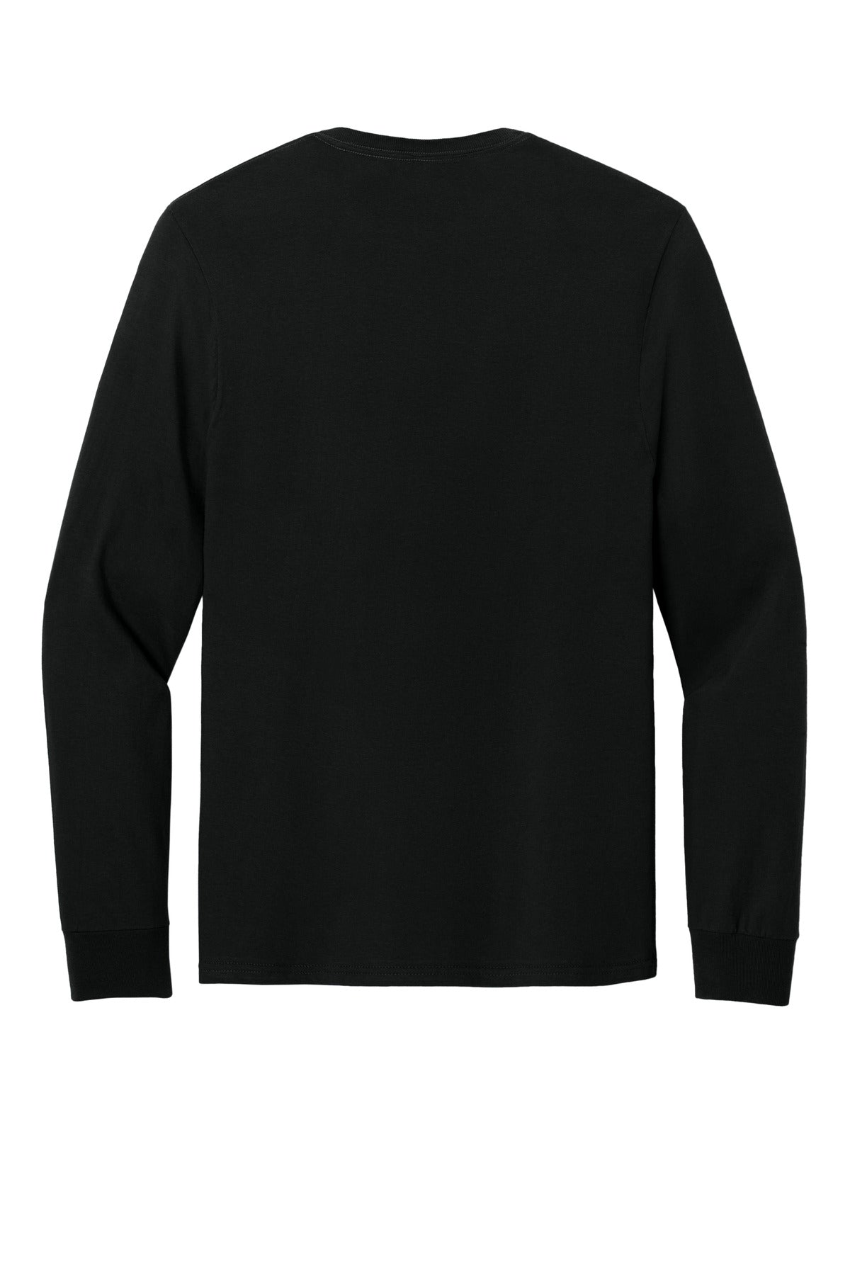 Rear View of BlackInk Jerzees Ultimate Unisex Ring Spun Long Sleeve T-Shirt IC46L