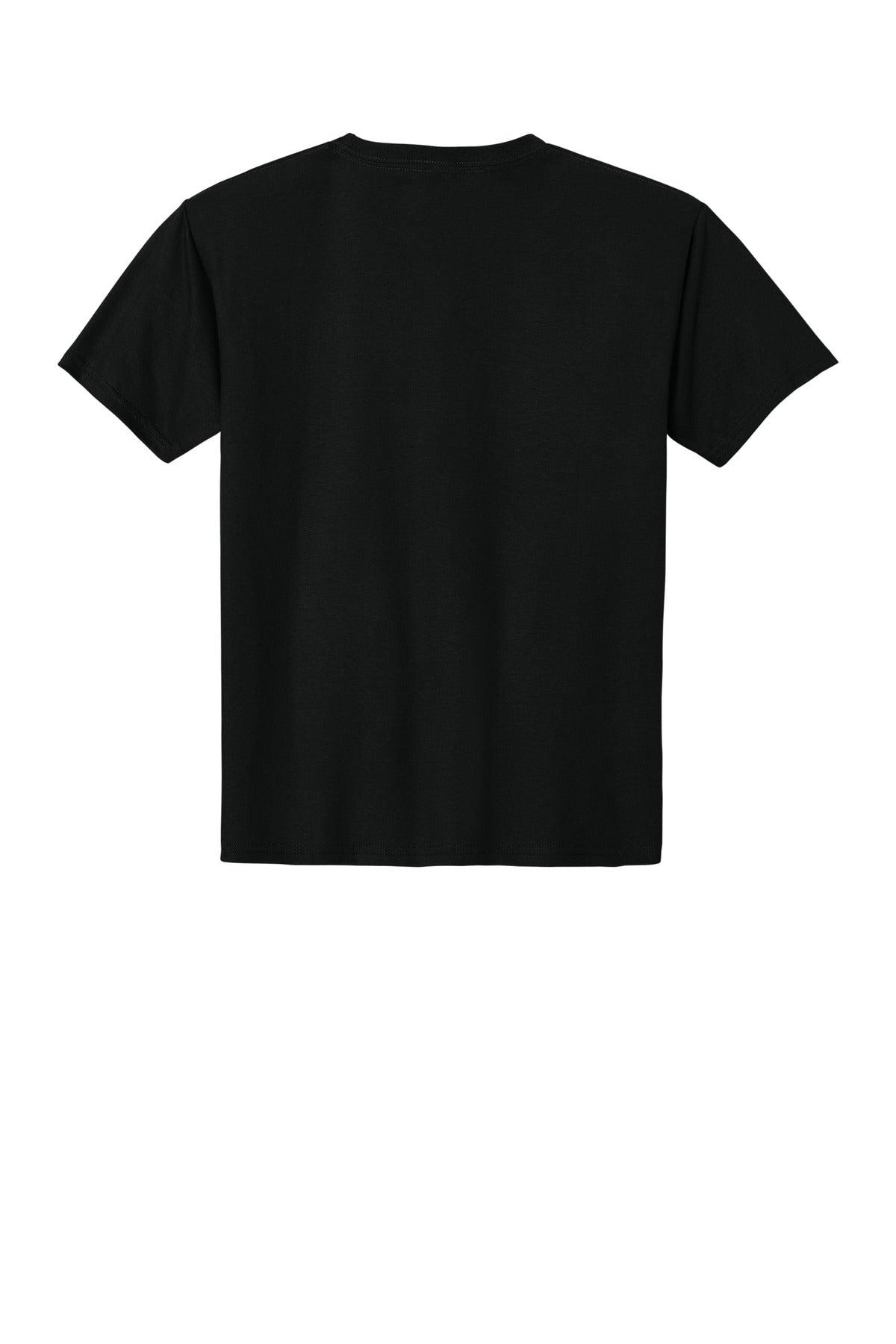 Rear View of BlackInk Jerzees Ultimate Youth Ring Spun T-Shirt IC46B