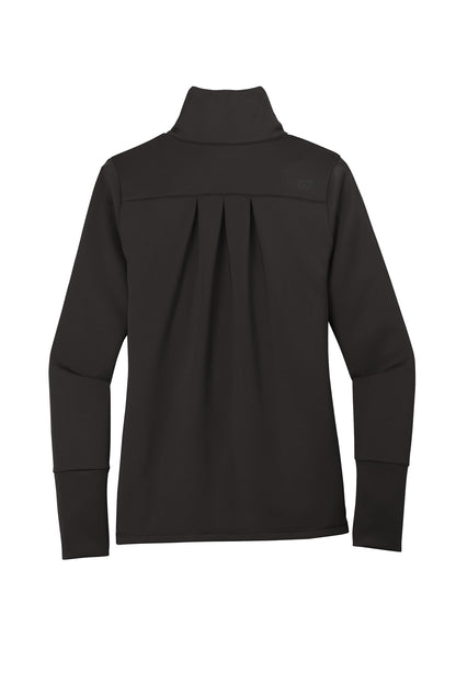 Rear View of Blacktop OGIO Women's Modern Performance Full-Zip. LOE703