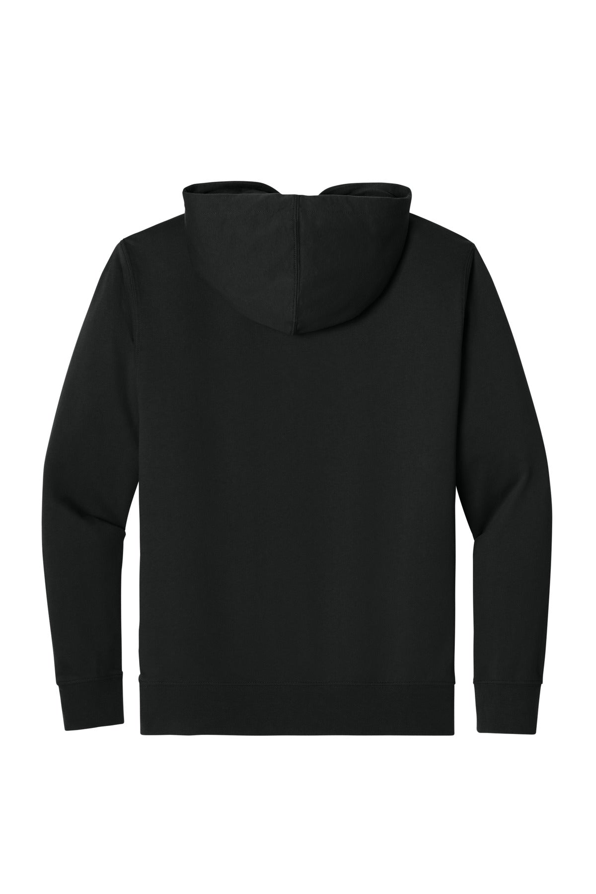 Rear View of Blk/Blk Next Level Apparel Laguna Hoodie NL9301