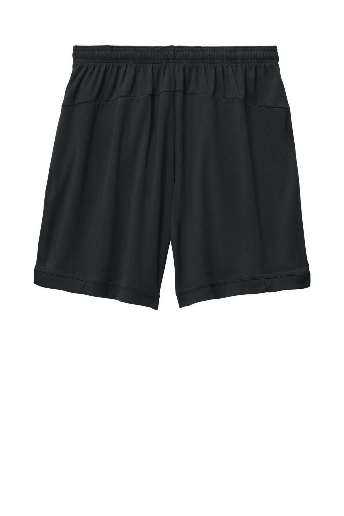Rear View of Blk/Blk Sport-Tek Club 7" Short ST442