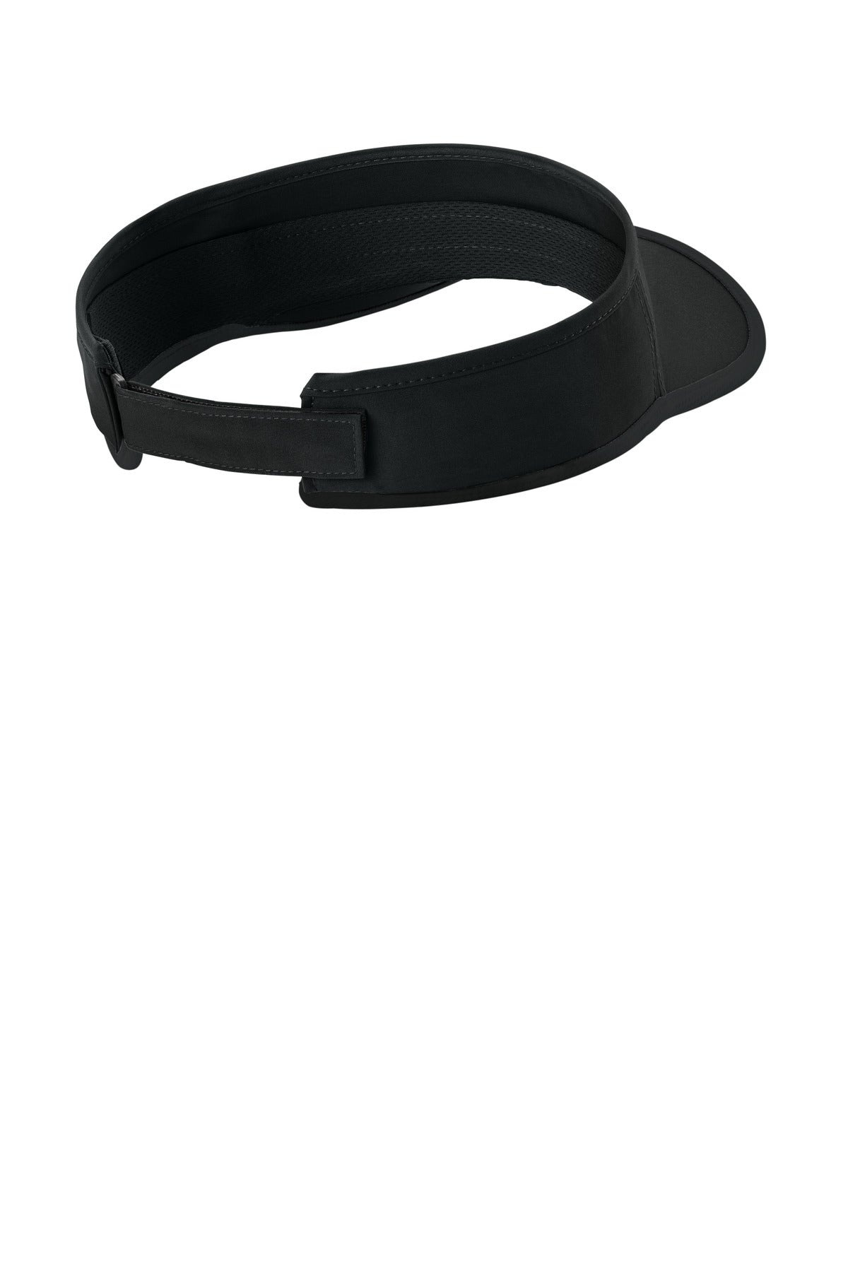 Rear View of Blk/Blk Sport-Tek Repeat Visor STC57
