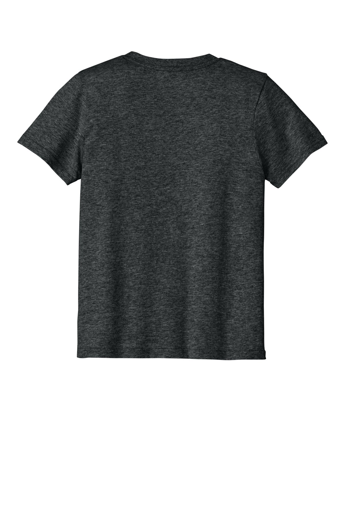 Rear View of BlkHthr Port & Co Youth Easy Cotton Tee PC43Y