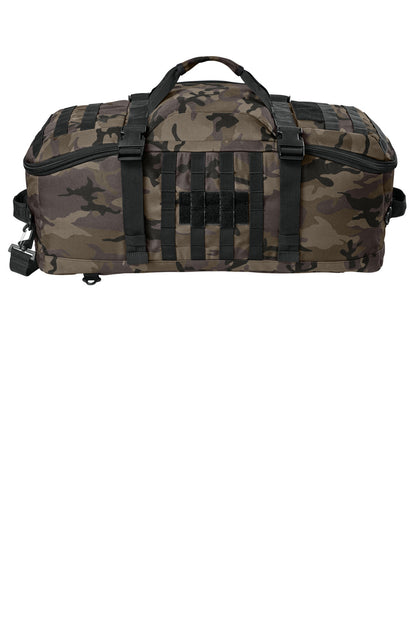 Rear View of BlkInkCamo CornerStone Tactical Barrel Duffel CSB817