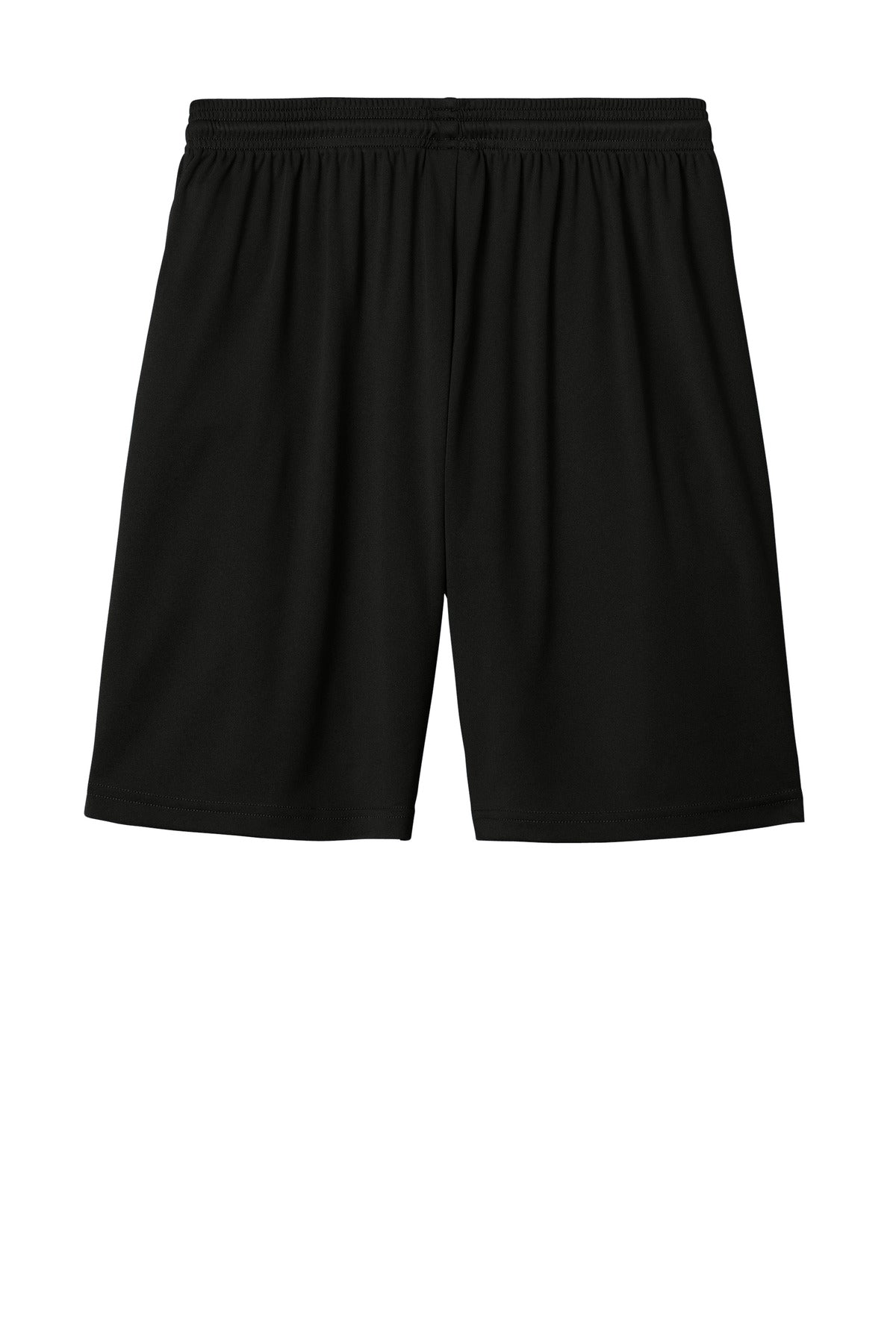 Rear View of Blk/White Sport-Tek Competitor United 7" Short ST103