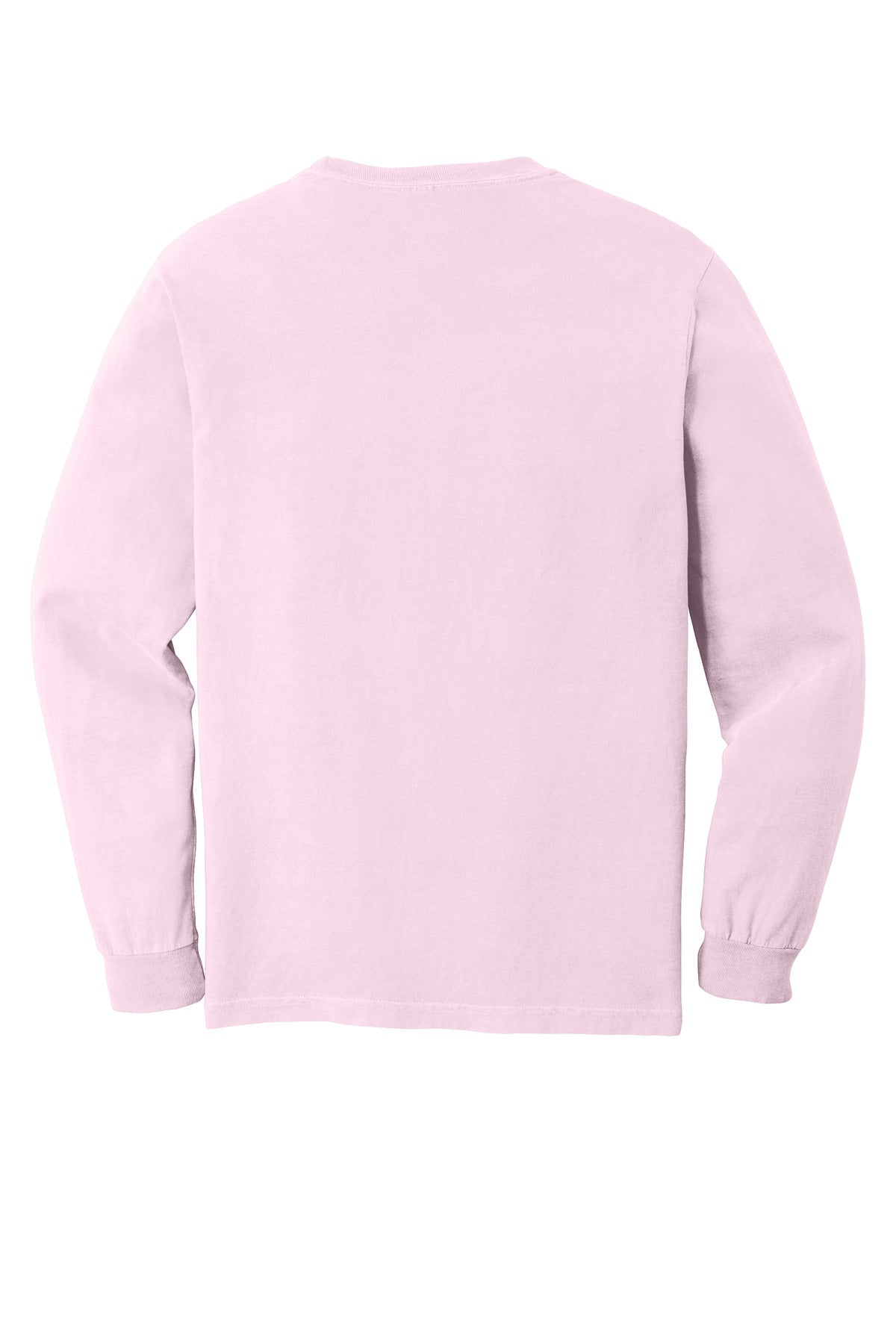 Rear View of Blossom COMFORT COLORS Heavyweight Ring Spun Long Sleeve Tee. 6014