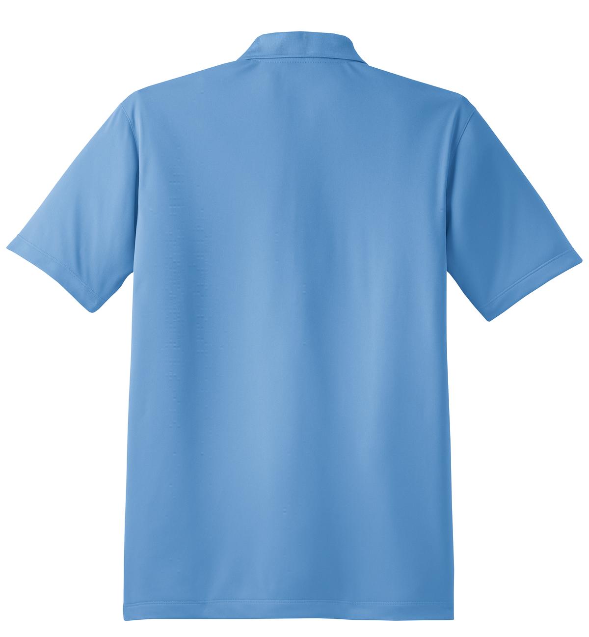 Rear View of Blue Lake Sport-Tek Micropique Sport-Wick Polo. ST650