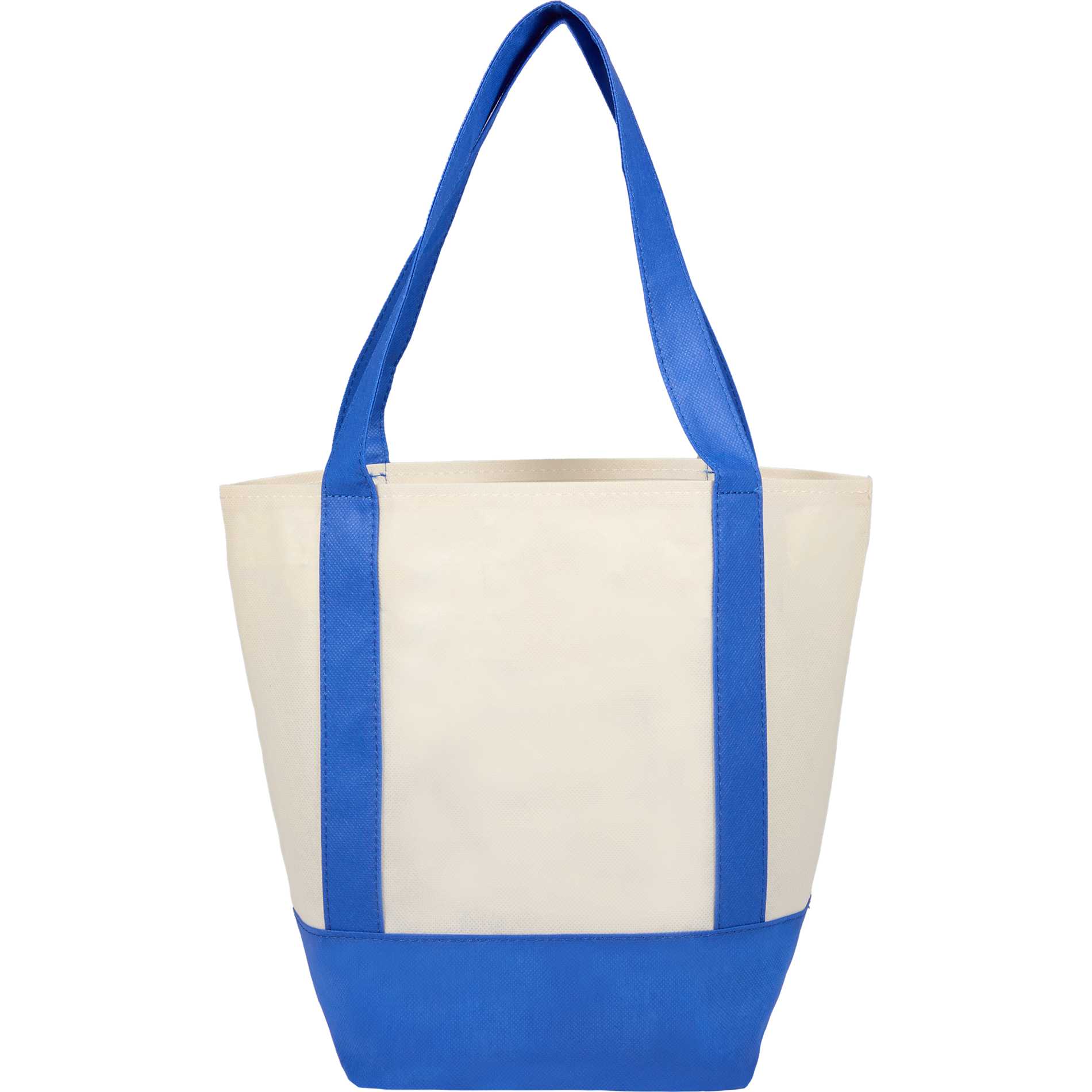 Rear View of Blue Mini Non Woven LighthouseTote plain