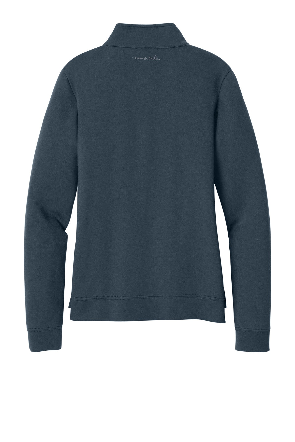 Rear View of BlueNights TravisMathew Women's Coveside 1/2-Zip TM1LD007