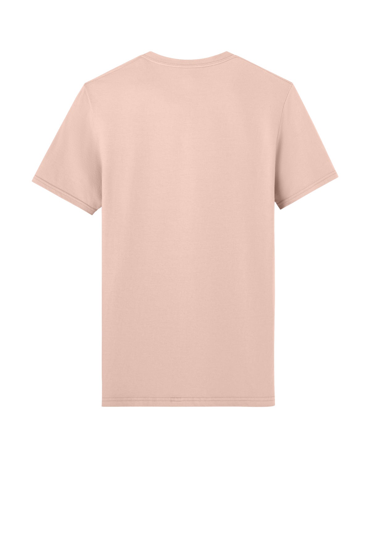 Rear View of BlushPink Jerzees Unisex Premium Combed Ring Spun Cotton Tee 570M