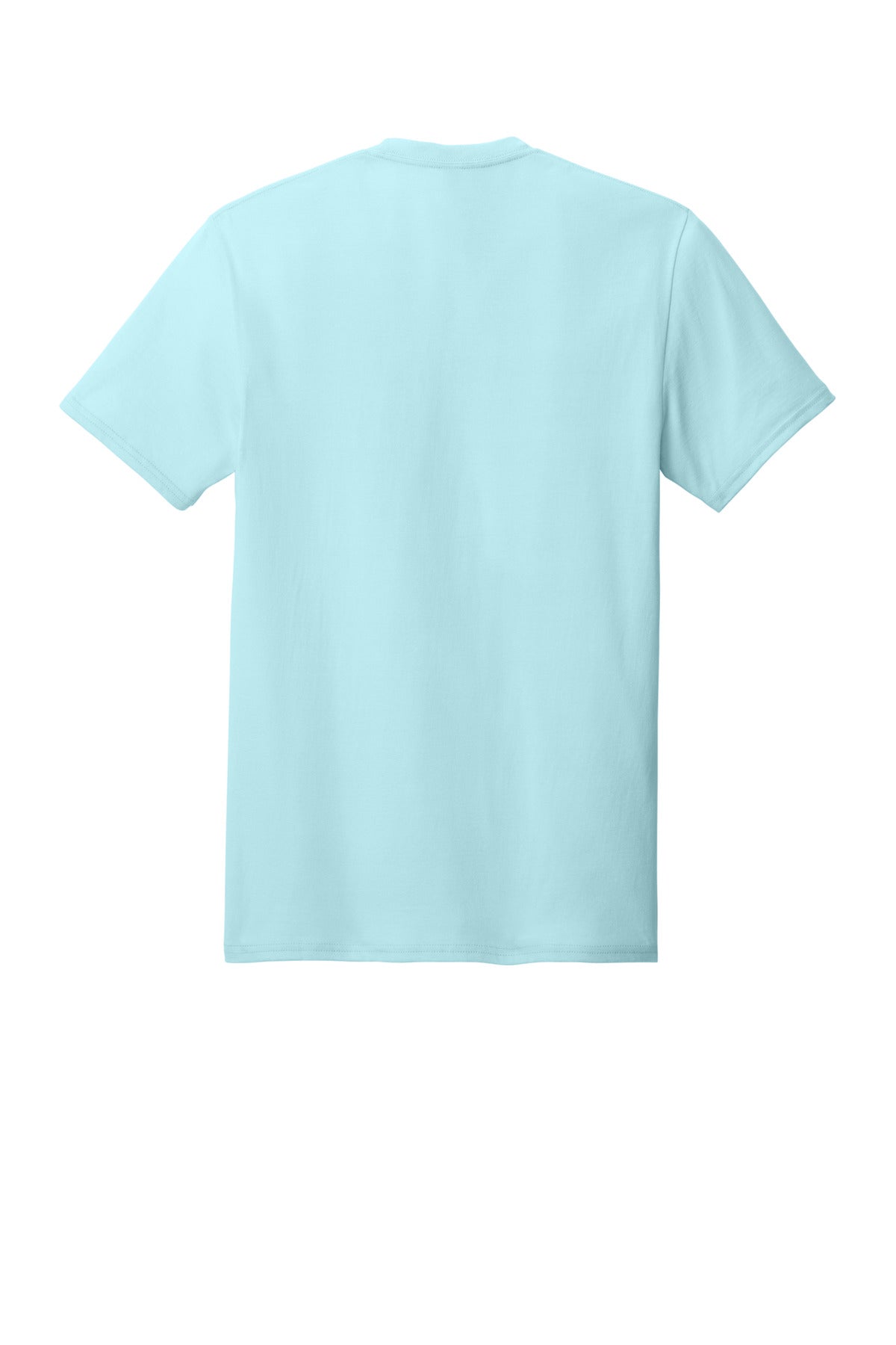 Rear View of BreezyBlue Jerzees Ultimate Unisex Ring Spun T-Shirt IC46M