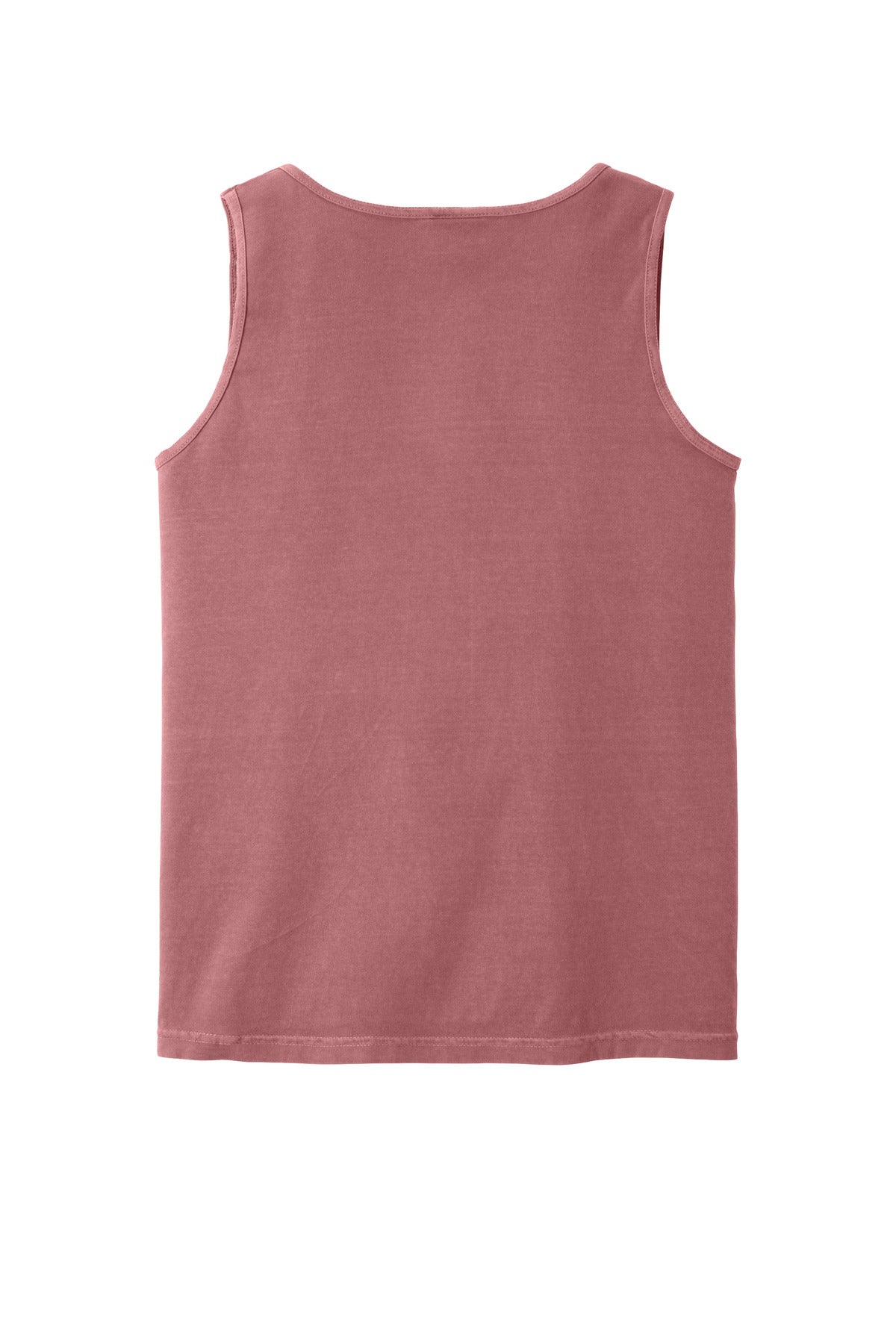 Rear View of Brick COMFORT COLORS Heavyweight Ring Spun Tank Top. 9360