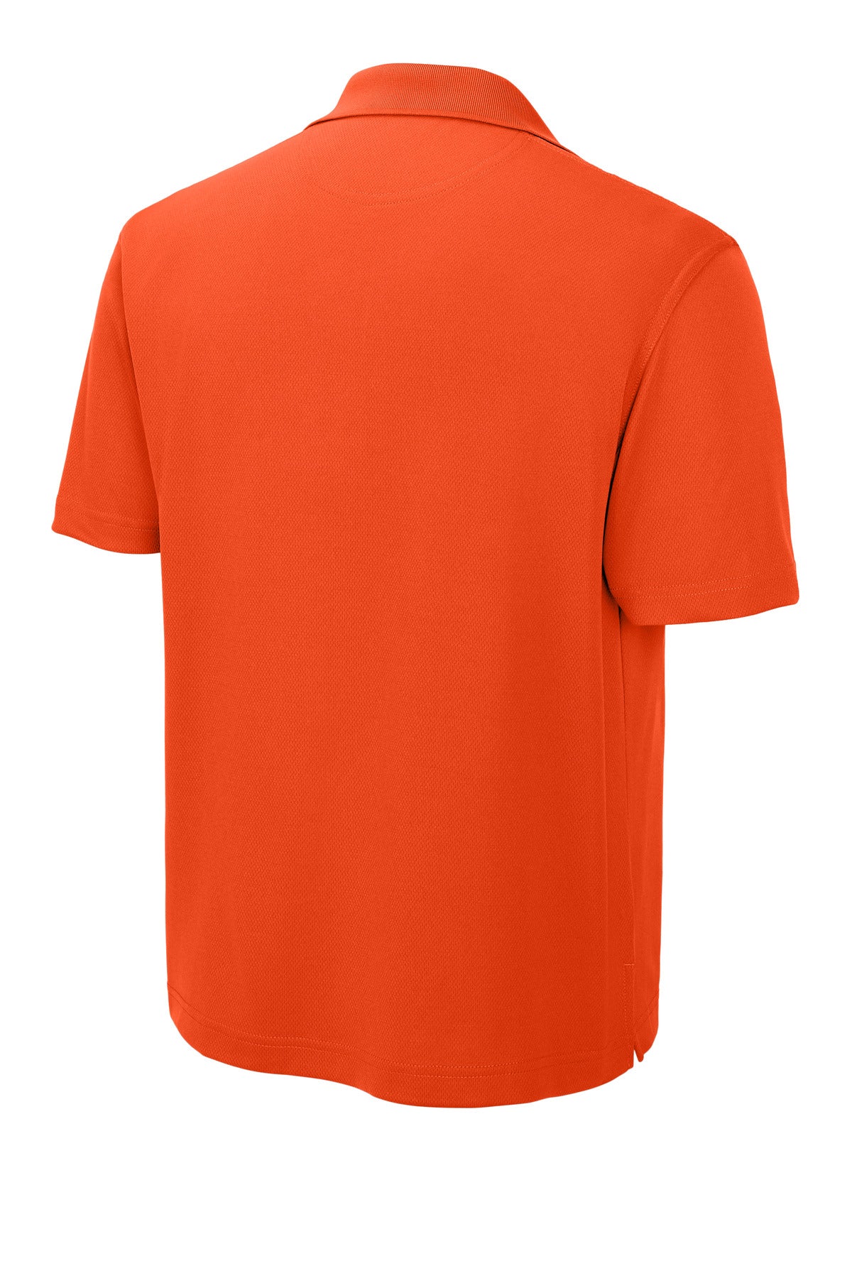 Rear View of Bright Orange Sport-Tek Dri-Mesh Polo. K469