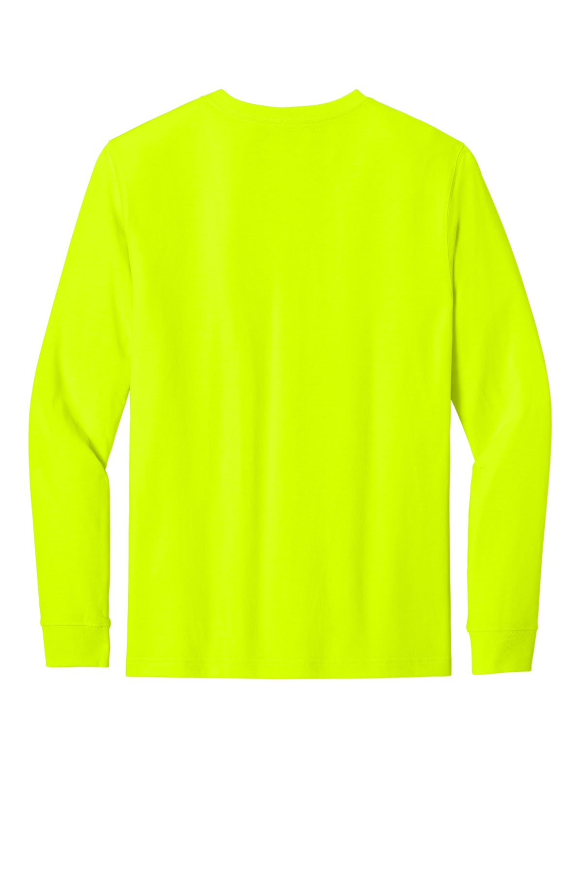 Rear View of BriteLime Carhartt Long Sleeve T-Shirt CT106921