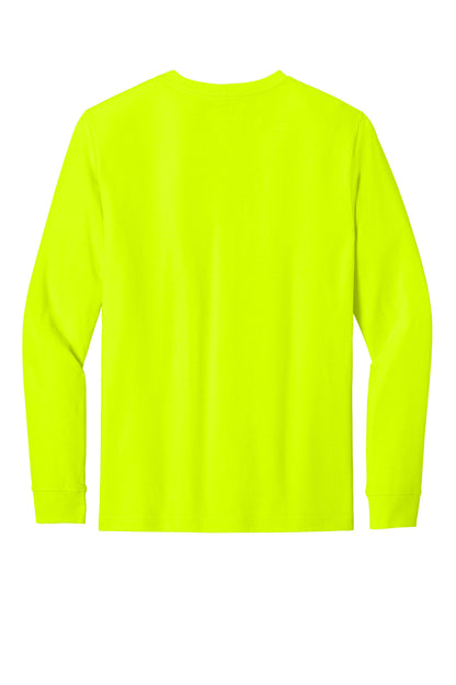 Rear View of BriteLime Carhartt Long Sleeve T-Shirt CT106921