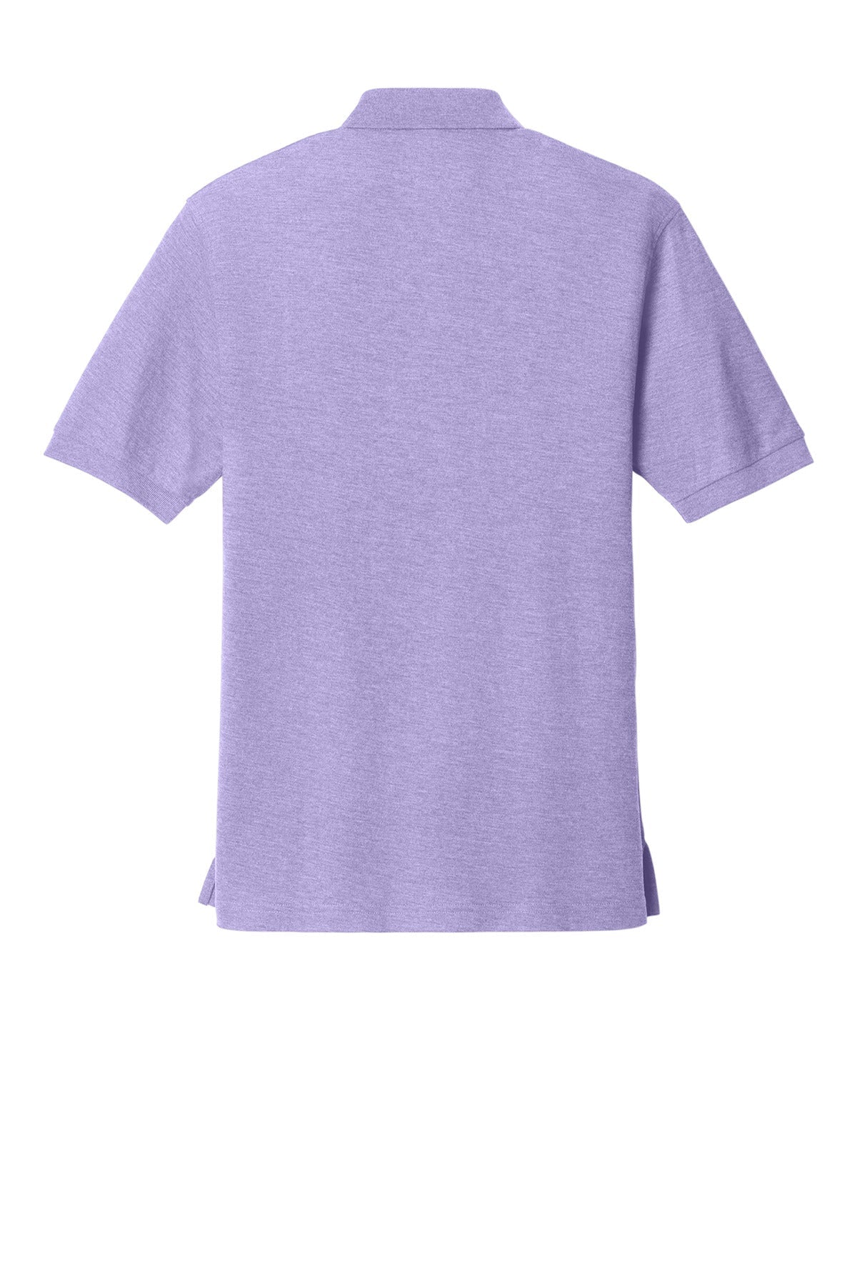 Rear View of Brt Lavender Port Authority Extended Size Silk Touch Polo K500ES
