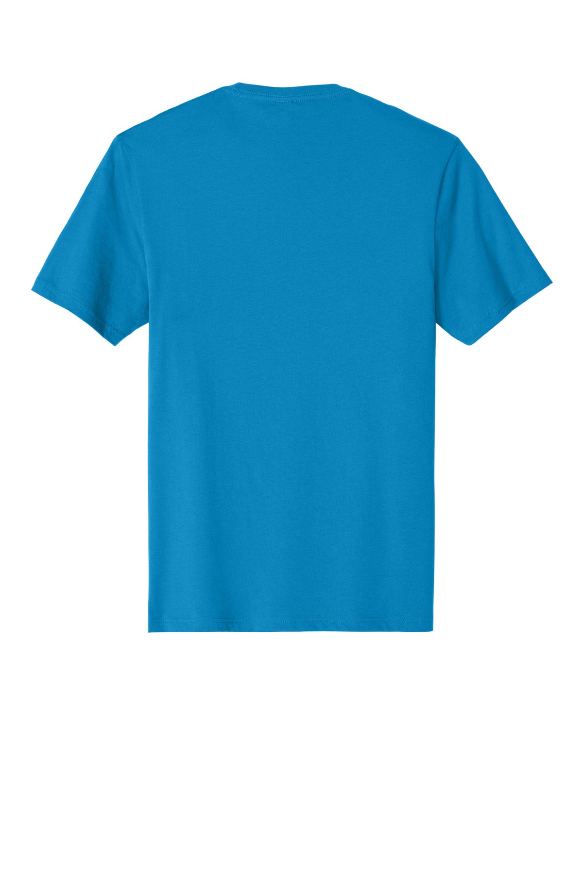 Rear View of Brt Turquoise District Perfect Weight Tee. DT104