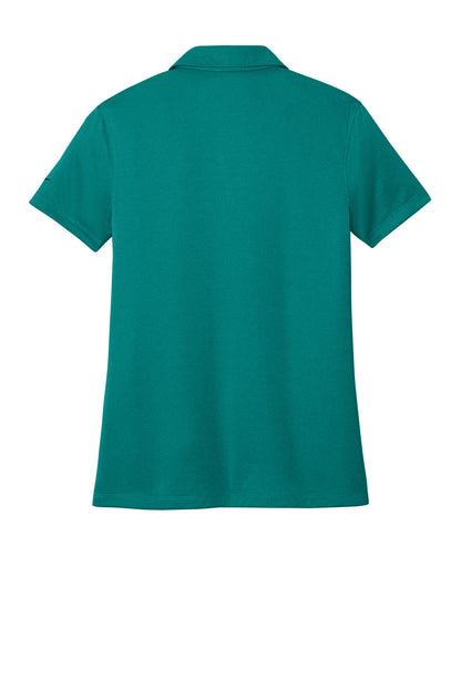 Rear View of BrtSpruceH Nike Women's Dri-FIT Smooth Heather Polo NKFQ4793