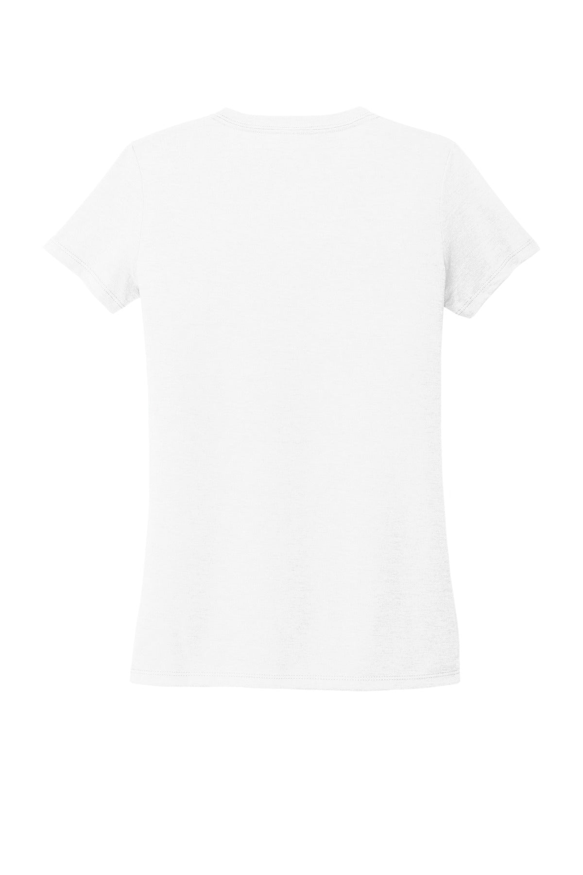 Rear View of BrtWhite Allmade Women's Tri-Blend V-Neck Tee AL2018