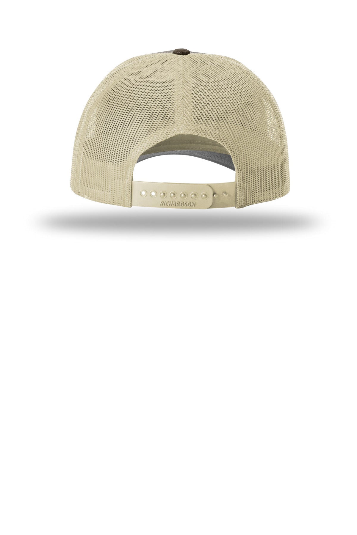 Rear View of Brwn/Khaki Richardson Low Pro Trucker 115