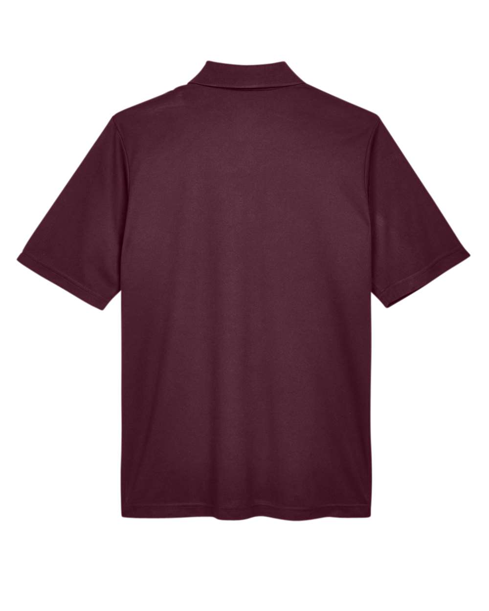 Rear View of Burgundy Men's Origin Performance Piqué Polo - 88181