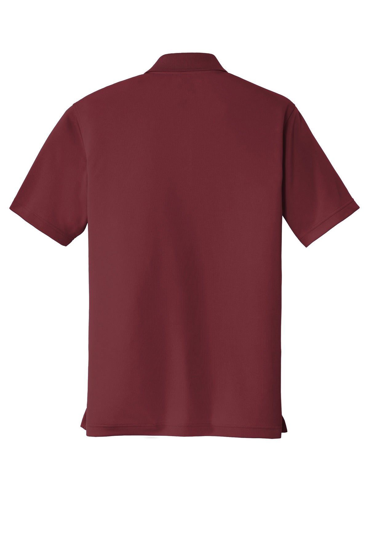 Rear View of Burgundy Port Authority Dry Zone UV Micro-Mesh Polo. K110