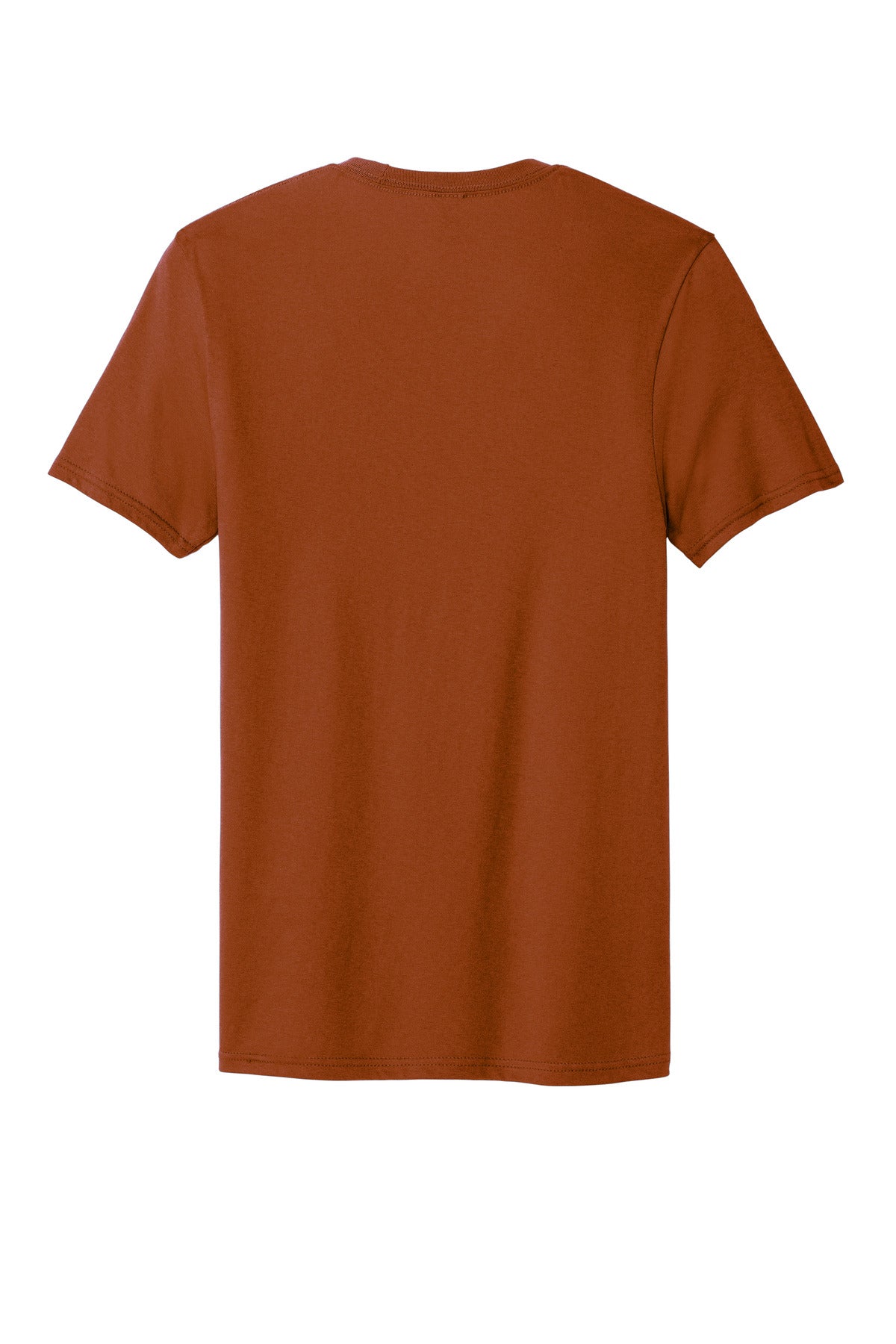Rear View of Burnt Orange District The Concert Tee DT5000