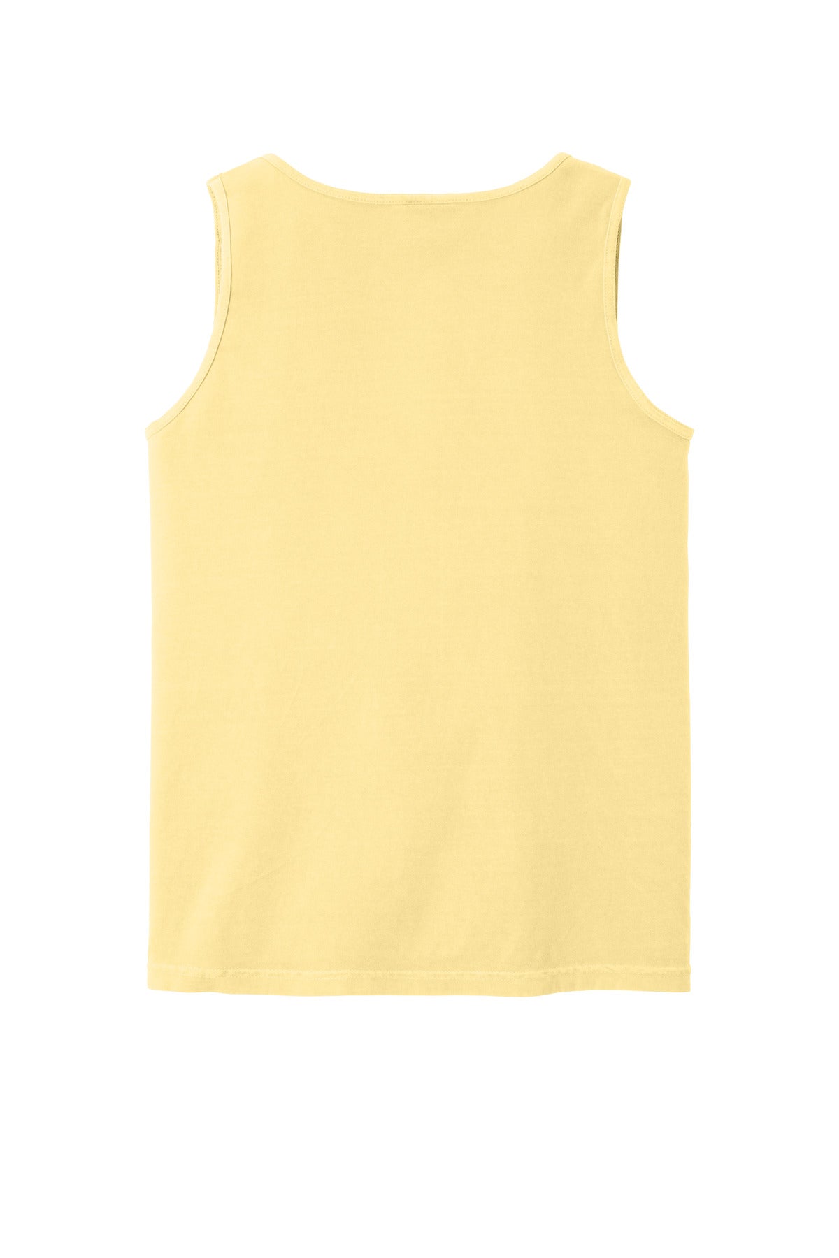 Rear View of Butter COMFORT COLORS Heavyweight Ring Spun Tank Top. 9360
