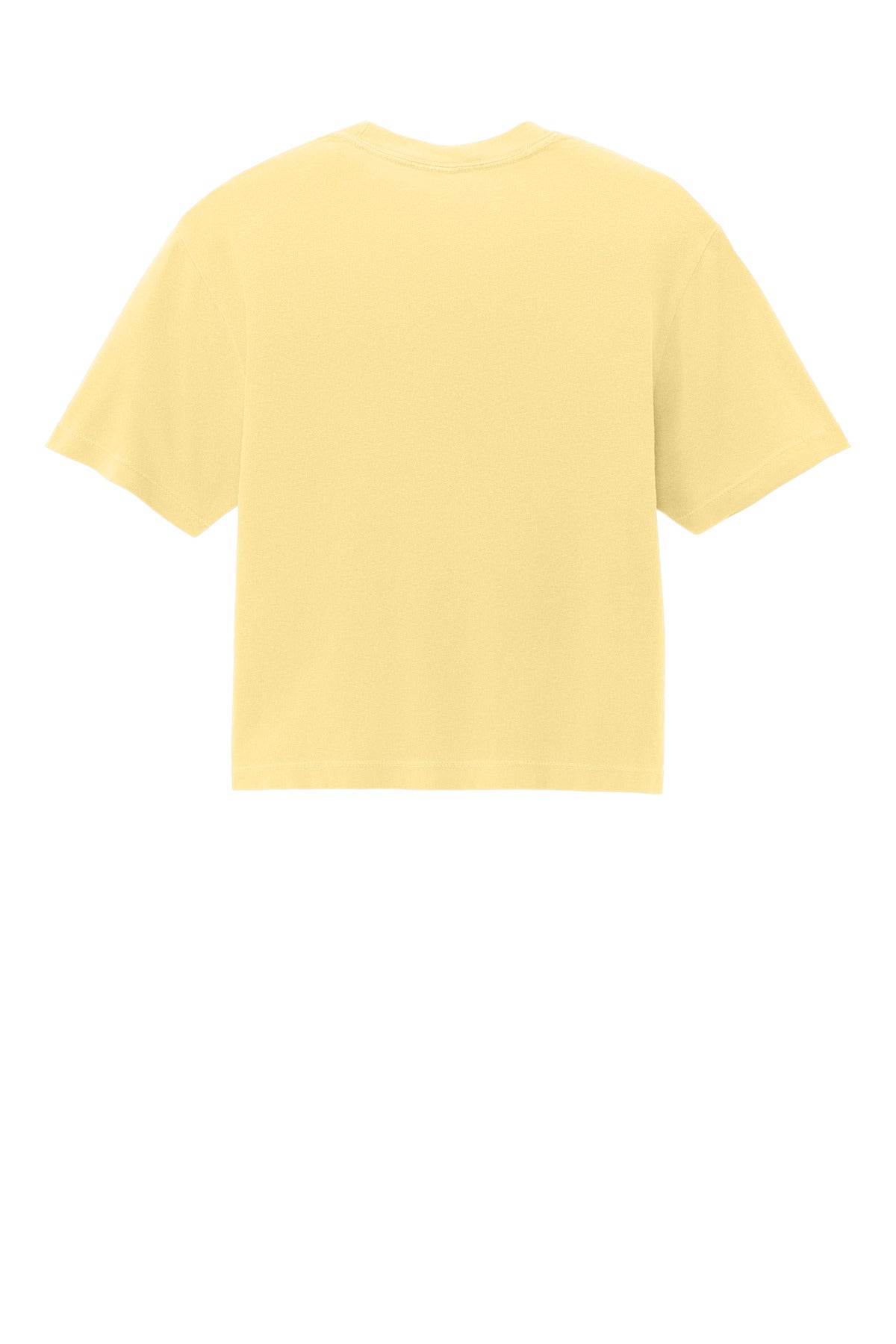 Rear View of Butter Comfort Colors Women's Heavyweight Boxy Tee 3023CL